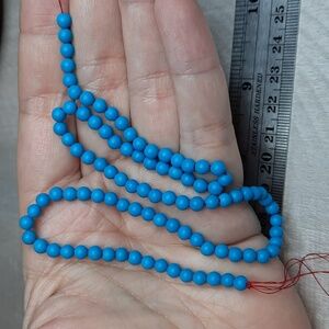 4mm ""Turquoise" Magnesite Stone 15-inch Strand #9